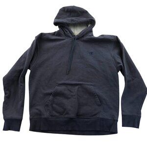 Champion Mens Hoodie Sweatshirt Large Navy Blue Pullover Classic Casual Activewe